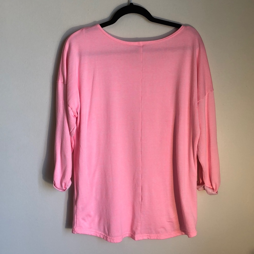 Hot Pink H&M Long Sleeved High Low Shirt! - Picture 5 of 6